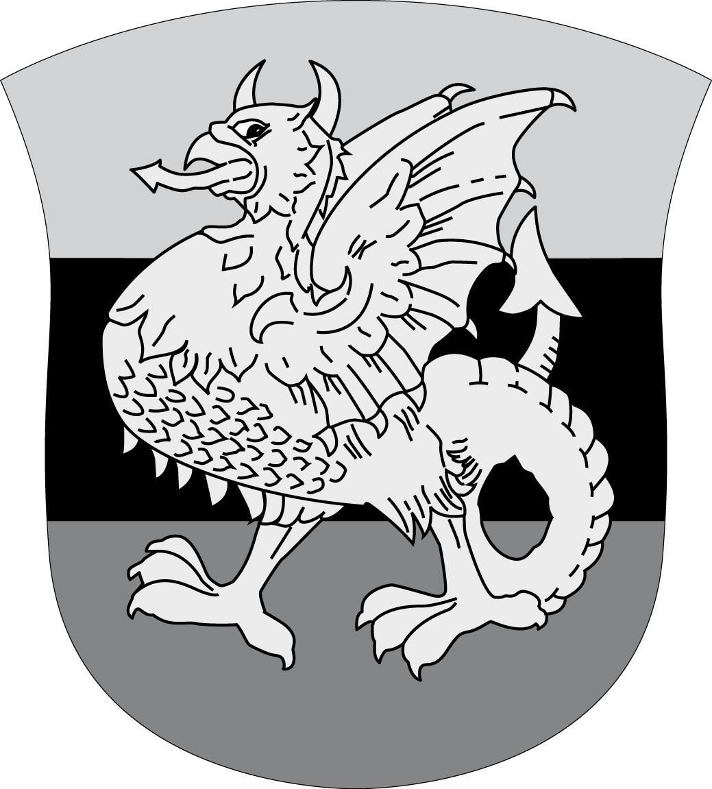 Mærke sort/hvid Det Bornholmske Hjemmeværn