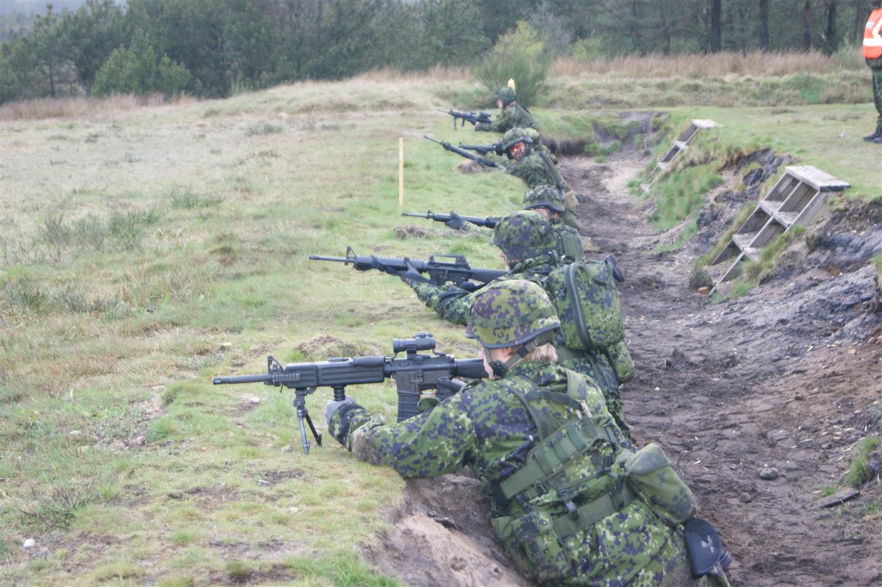 2. Gruppe i stilling på bane 28