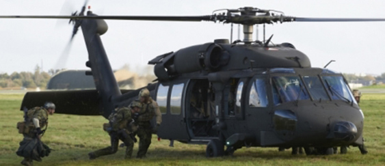 Danske og udenlandske specialoperationsstyrker træner på Øvelse Night Hawk. Foto: Jægerkorpset